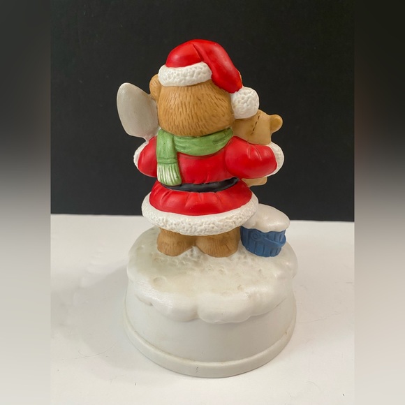 Vintage Christmas Bear Wind Up Musical Figure” The First Noel” - Picture 7 of 10